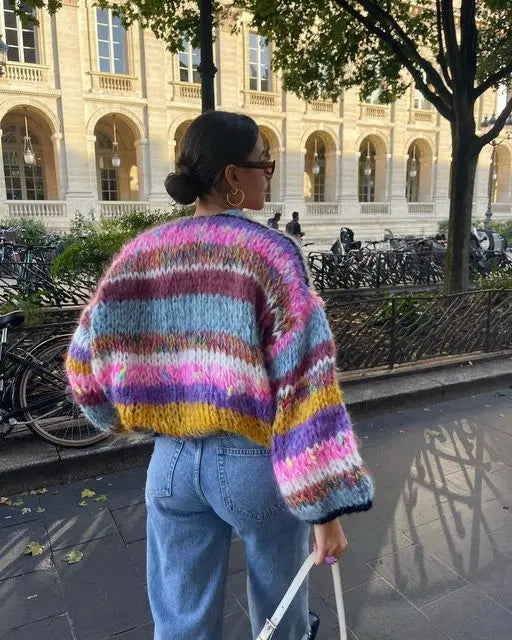Orsenvi Colorful Cardigan For Women