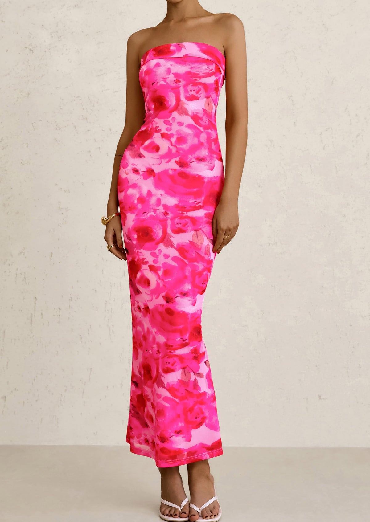 Bodycon Maxi Dress - Strapless - photo 55