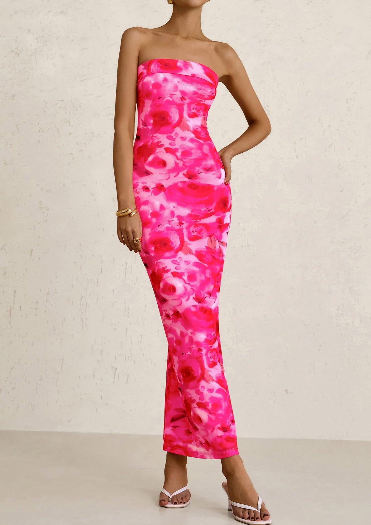Bodycon Maxi Dress - Strapless - photo 56