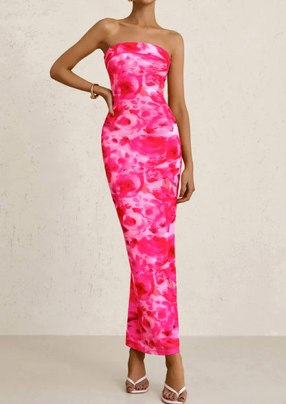 Bodycon Maxi Dress - Strapless - photo 52