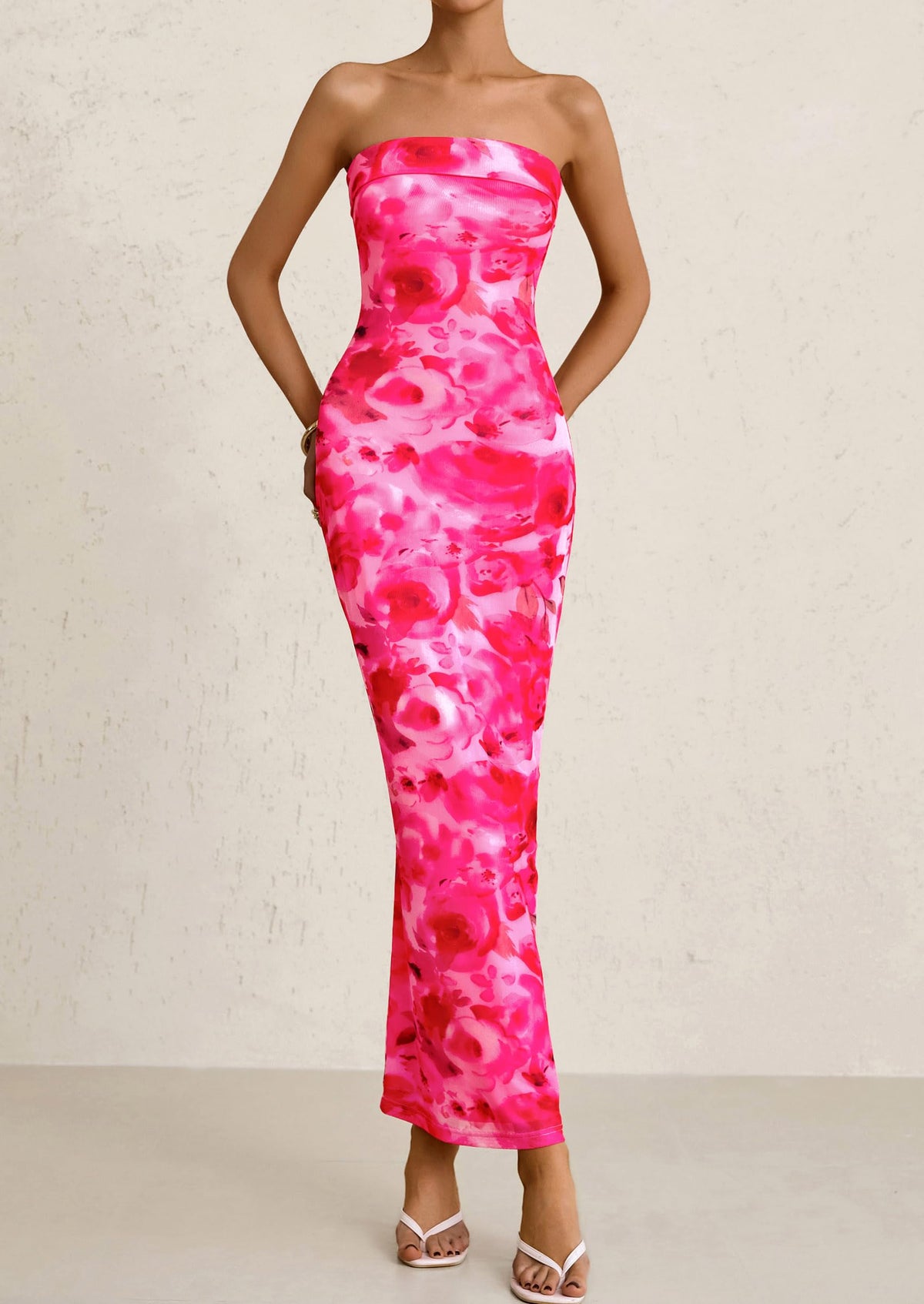 Bodycon Maxi Dress - Strapless - photo 57
