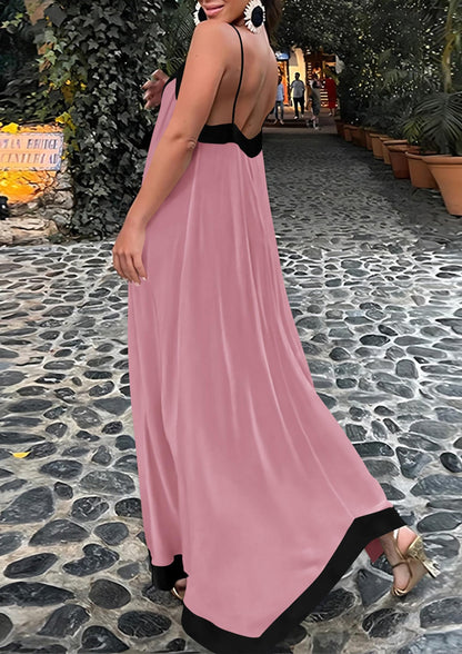 Flowy Maxi Dress - Sleeveless, V-Neck, Party - photo 47