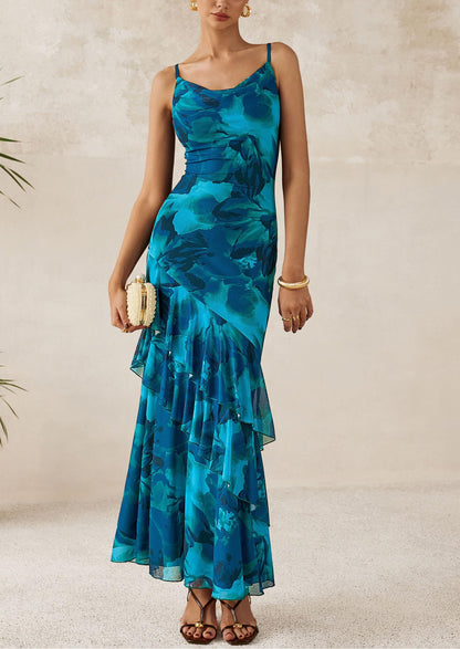 Floral Tiered Maxi Dress - Spaghetti Strap, Beach - photo 13