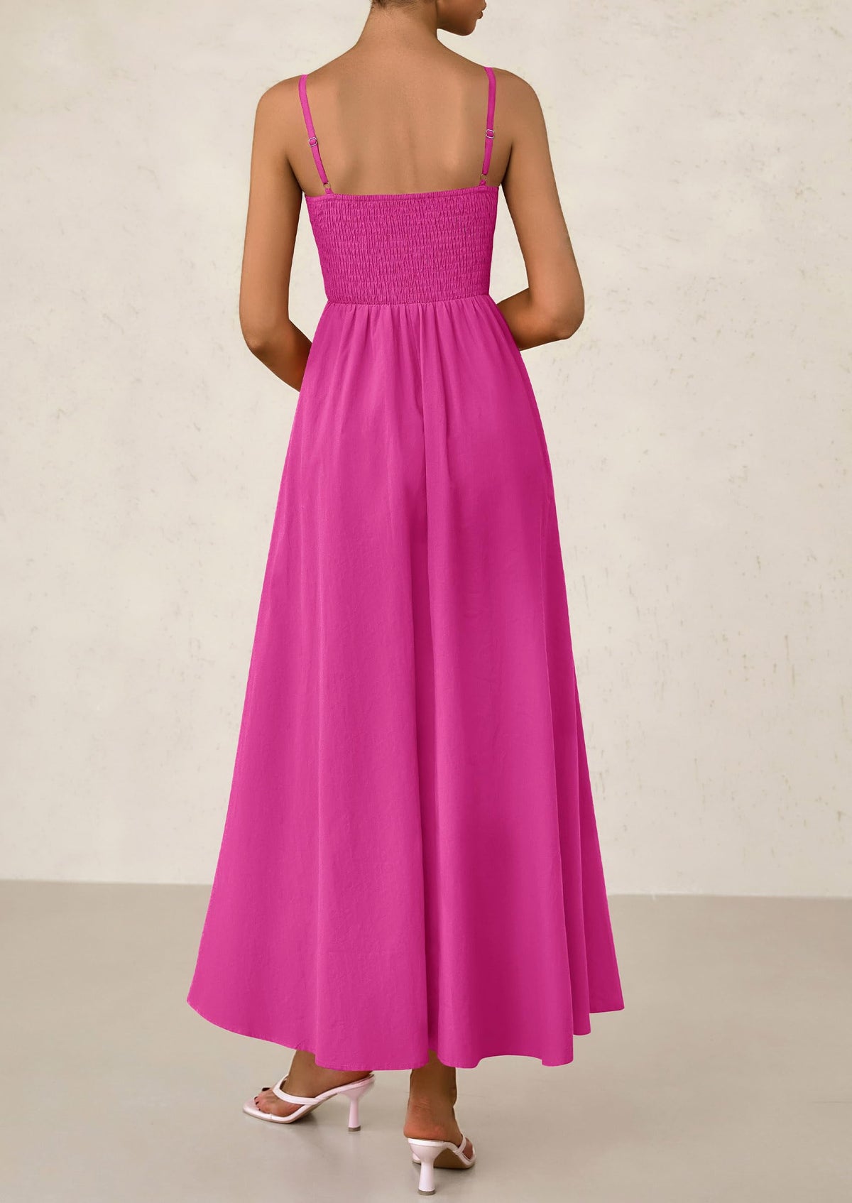 Smocked Swing Maxi Dress - Spaghetti Strap, Beach - photo 51