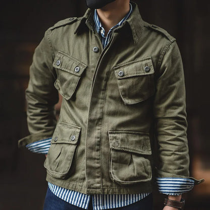Orsenvi Men's Paratrooper Vintage M42 Jacket