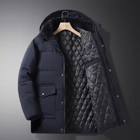 Orsenvi Men's Fleece Parka Insulated Coat
