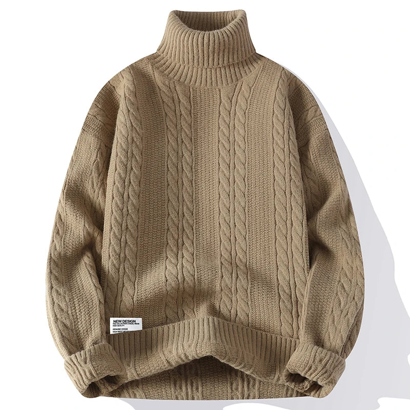 Cable-Knit Turtleneck