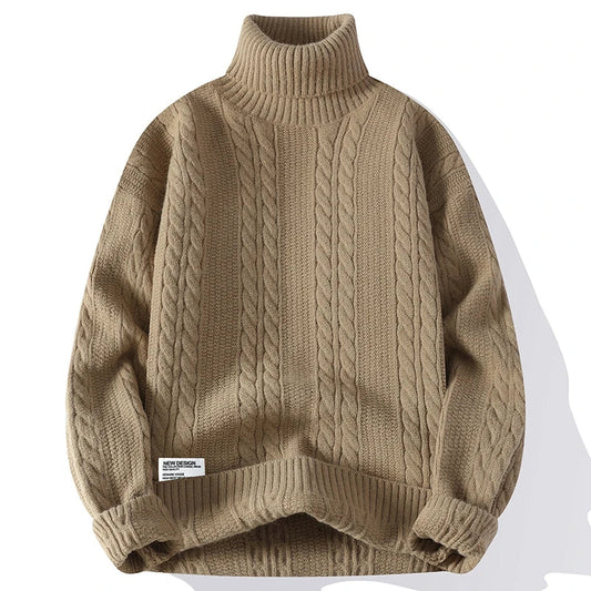 Cable-Knit Turtleneck