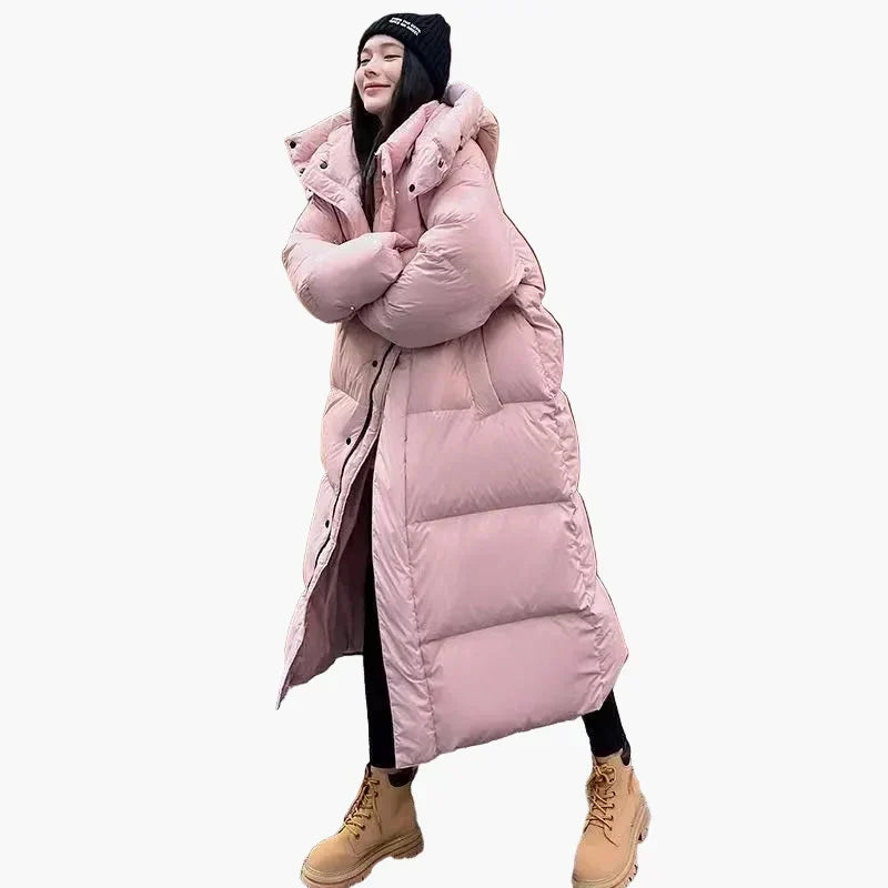 Orsenvi Womens Long Hooded Puffer Coat Ultra Warmth Cozy Quilted