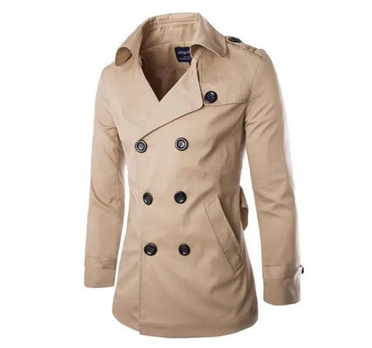 Peter Mens Slim Fit Mid Length Trench Coat By Orsenvi