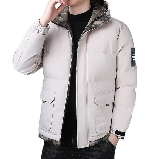 Orsenvi Windproof Hooded Parka for Men Insulated Warm