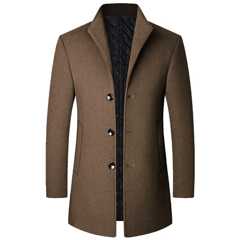 Orsenvi Mason Men's Wool Overcoat