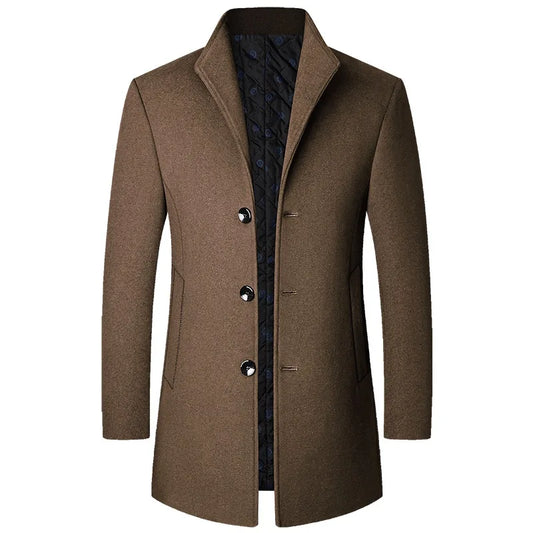 Orsenvi Mason Men's Wool Overcoat