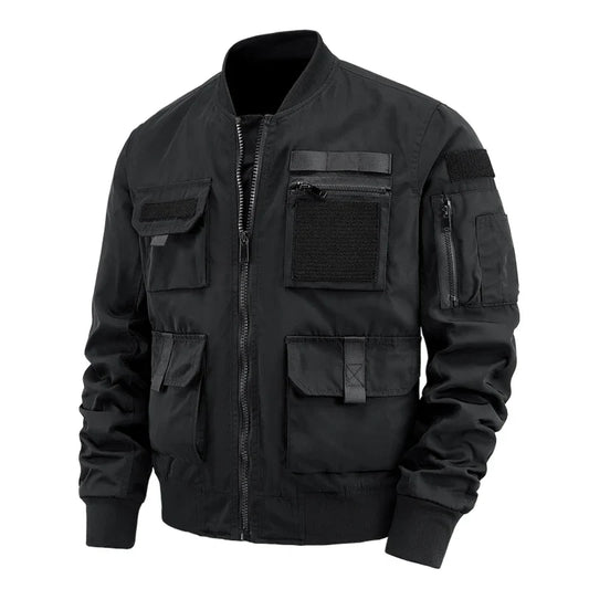 Orsenvi Men's Venture Multi Pocket Velcro Jacket