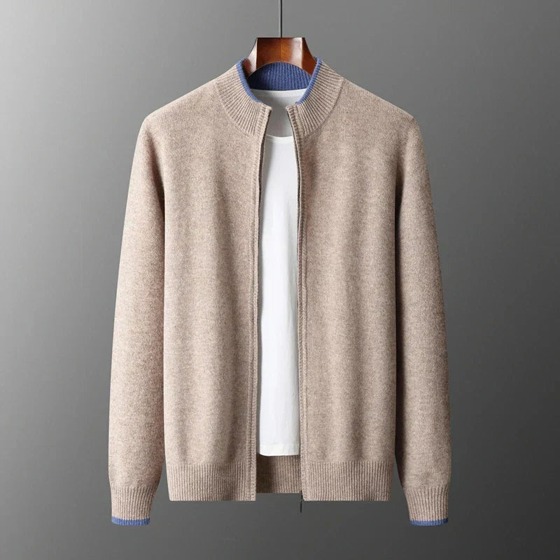 Kayden Wool Zip Up Sweater