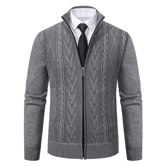 Orsenvi Men's Cashmere Padded Insulated Sweater