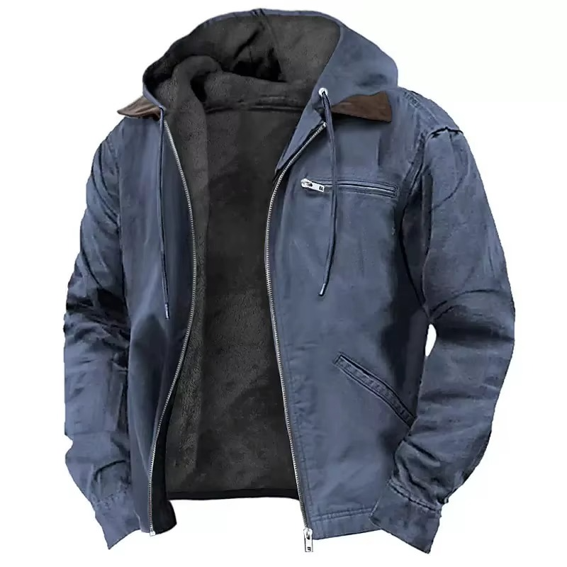 Orsenvi Men's Heavyweight Hooded Workwear Jacket
