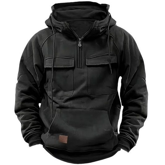 Orsenvi Men's Thick Hooded Sweatshirt With Pockets