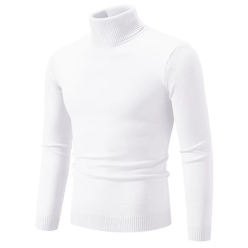 Orsenvi Men's Thick Knit Turtleneck Sweater