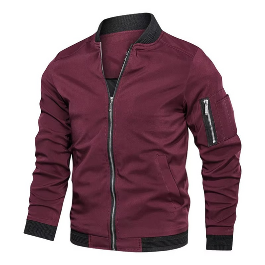 Orsenvi Men's Lightweight Bomber Jacket Windbreaker With Zip Pockets