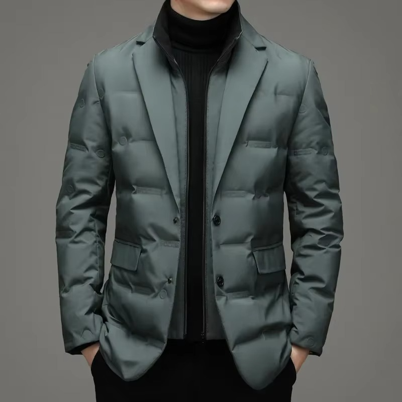 Orsenvi Men's Stand Collar Blazer Jacket