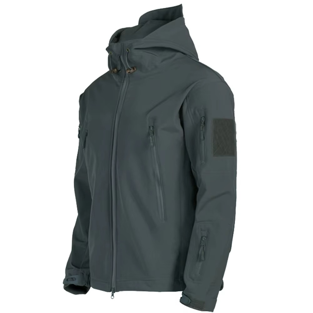 Orsenvi Men's Tactical Soft Shell Hooded Jacket