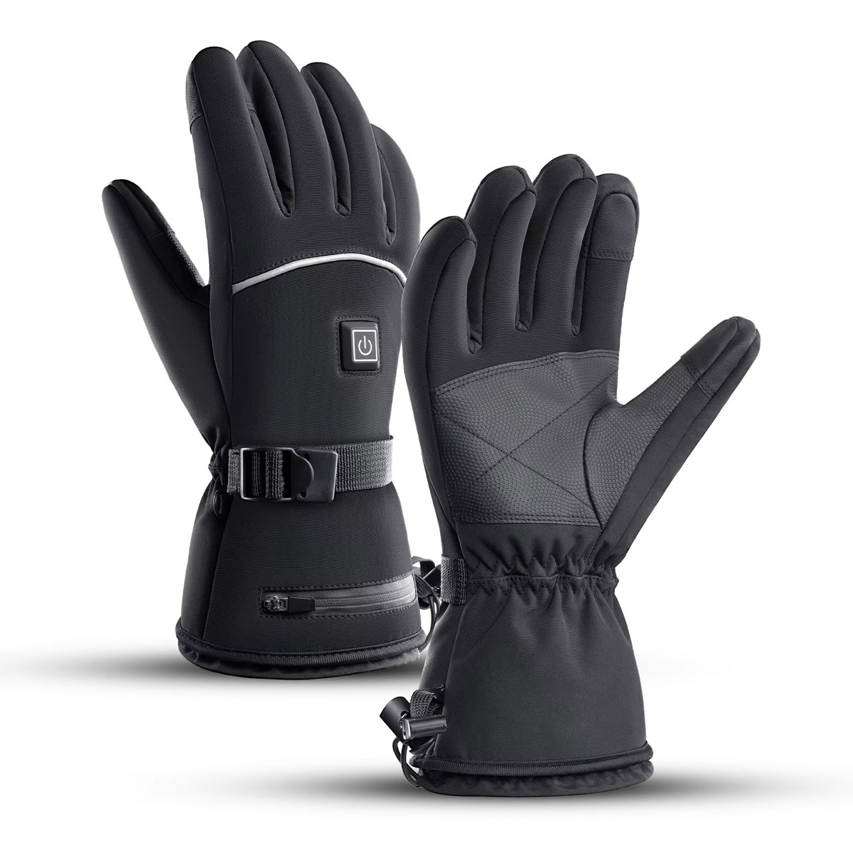 Heated Motorcycle Gloves, Waterproof Rechargeable Winter Thermal Riding Gloves - Orsenvi