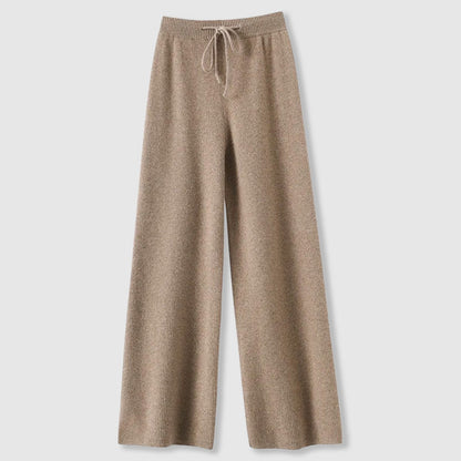 Emma loose cashmere wide-leg pants by Orsenvi, relaxed chic trousers with fluid drape