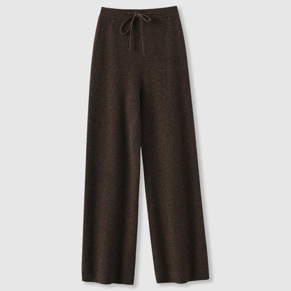 Emma loose cashmere wide-leg pants by Orsenvi, relaxed chic trousers with fluid drape luxurious soft fit