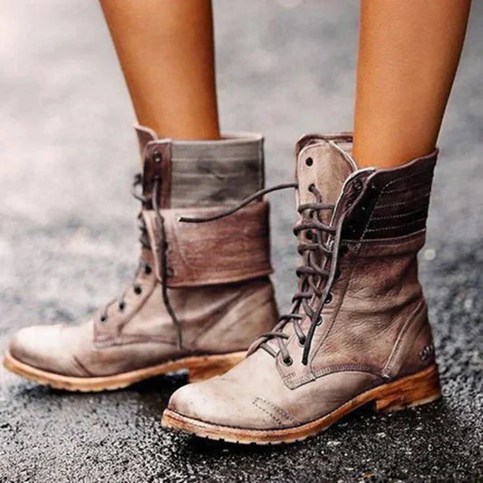 Women’s Vintage Lace-Up Boots