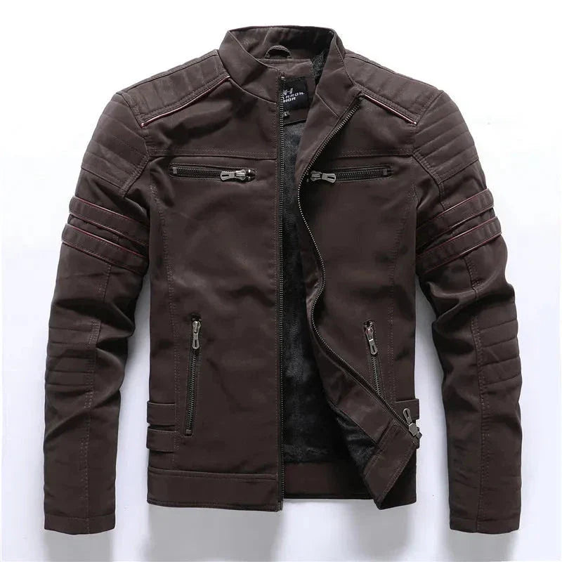Orsenvi Men's Moto Biker Weather Resistant Jacket