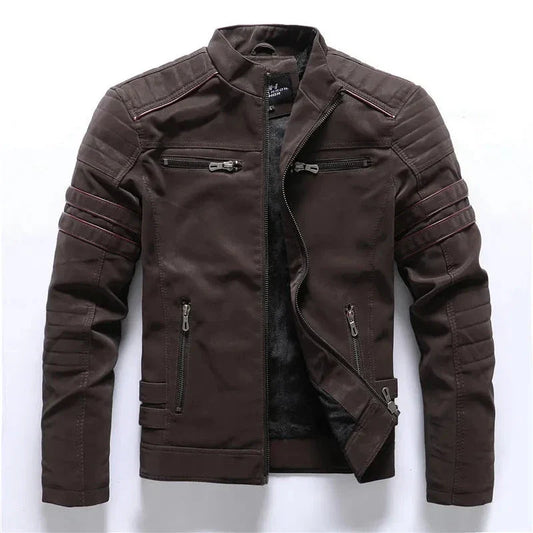 Orsenvi Men's Moto Biker Weather Resistant Jacket