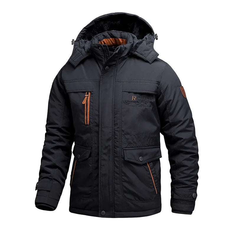 Men's Winter Jacket Windproof Insulated Hooded By Orsenvi For Men