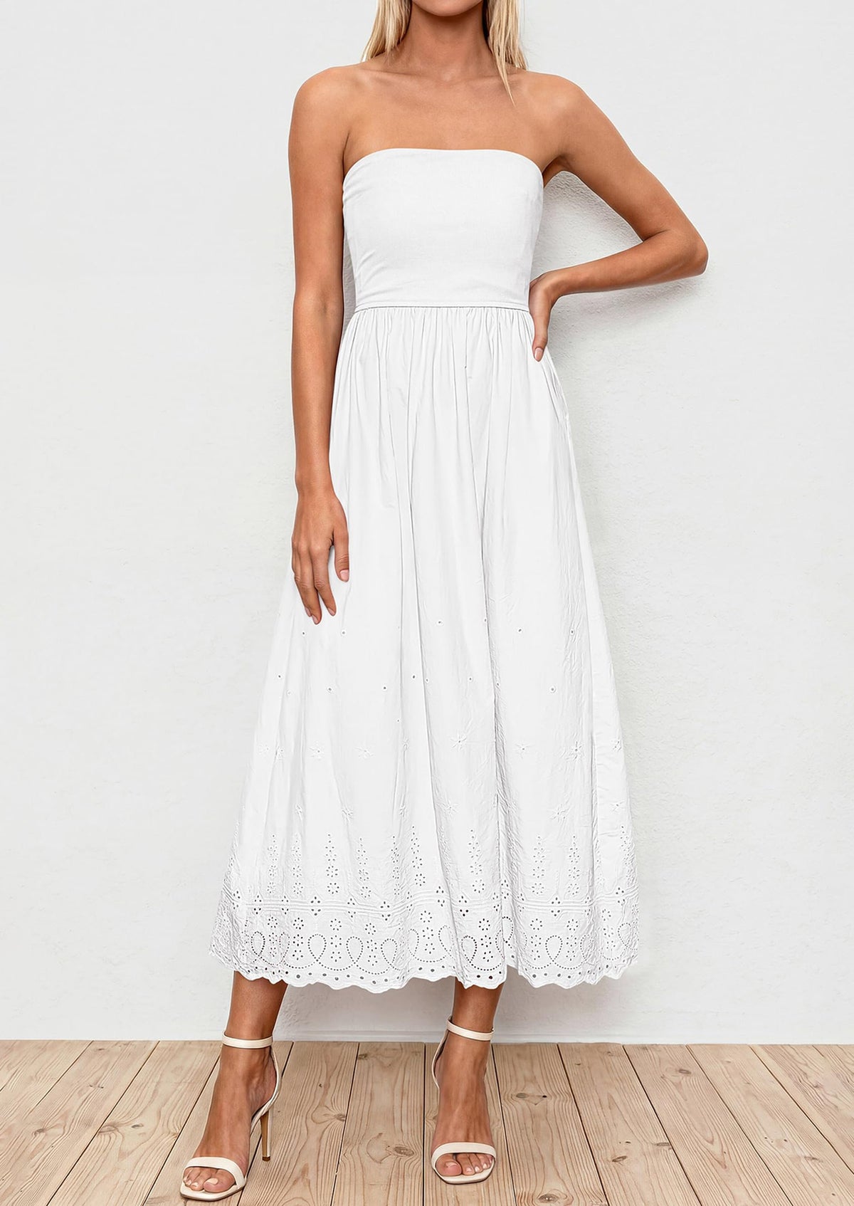 Eyelet Maxi Dress - Sleeveless, Beach - photo 34
