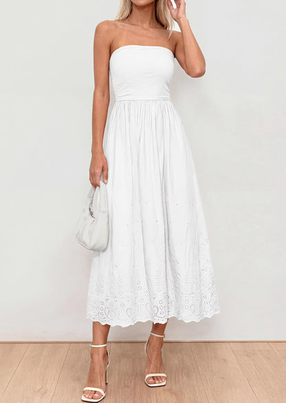 Eyelet Maxi Dress - Sleeveless, Beach - photo 35