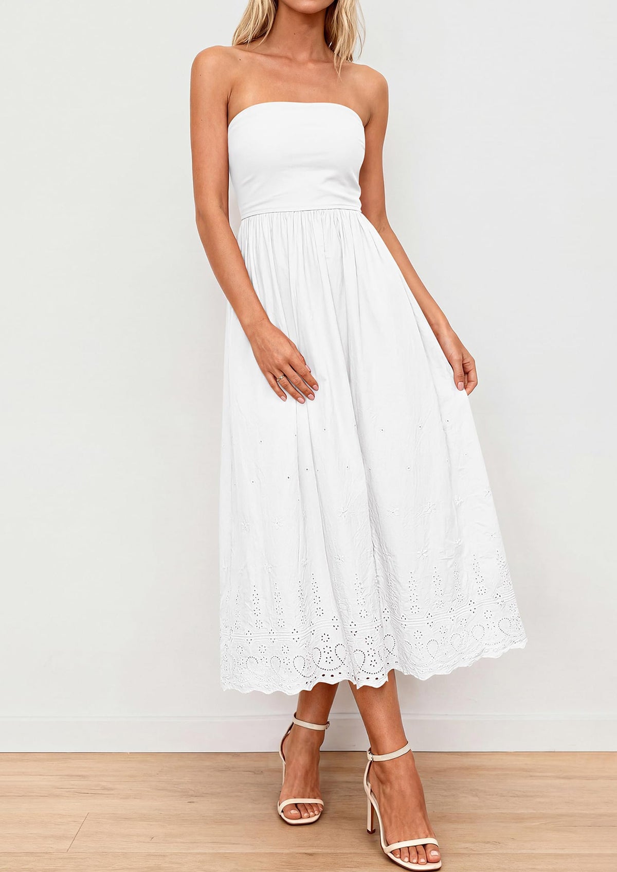 Eyelet Maxi Dress - Sleeveless, Beach - photo 33