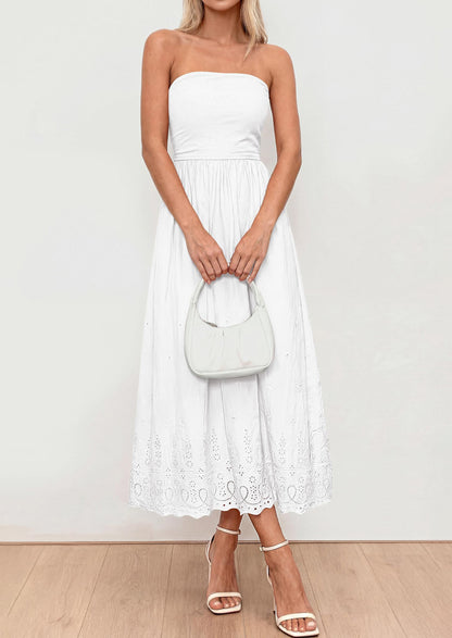Eyelet Maxi Dress - Sleeveless, Beach - photo 37