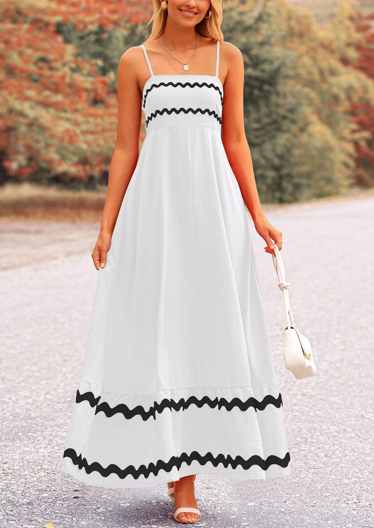 Light Blue Flowy Maxi Dress - Sleeveless, Casual - photo 13