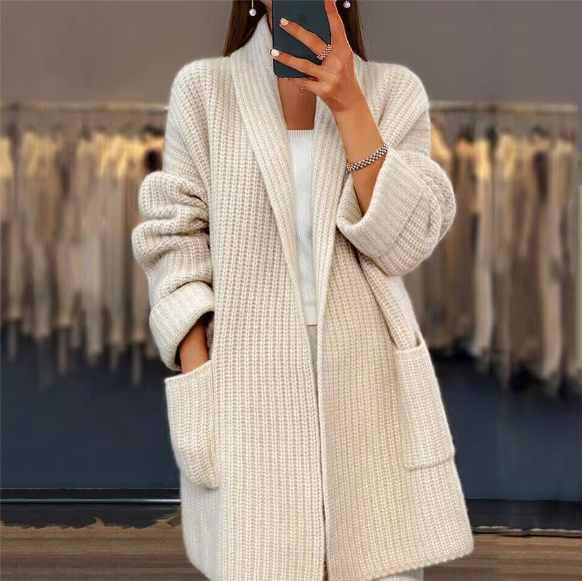 Knitted Sweater with Pockets