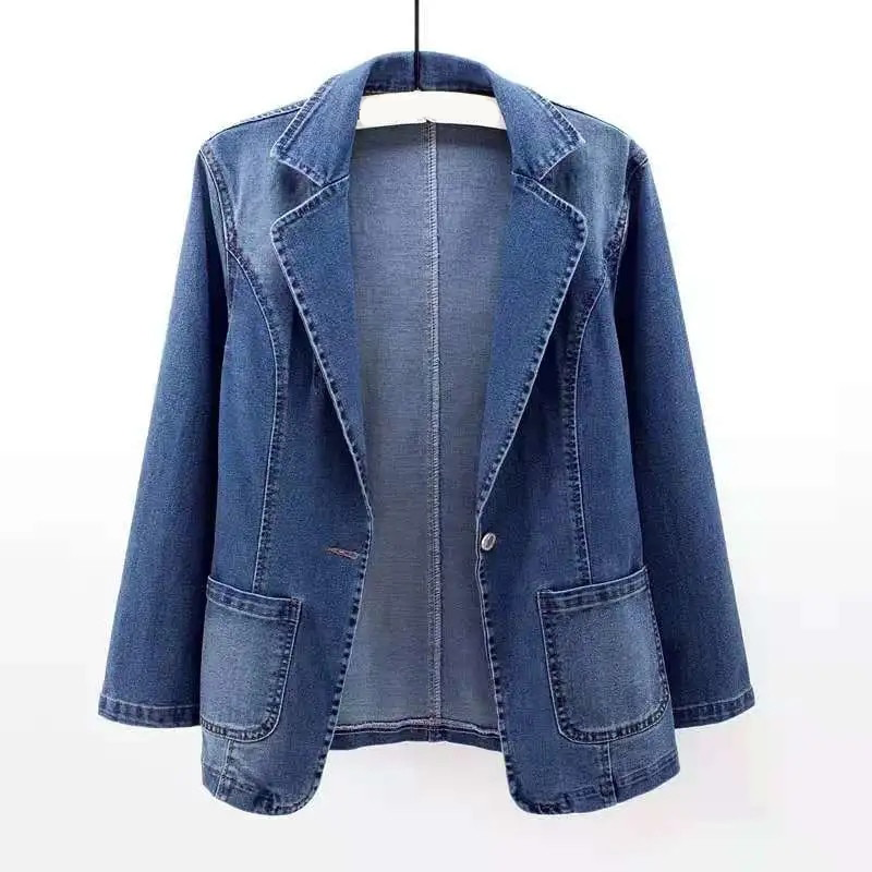 Classic Denim Blazer For Women