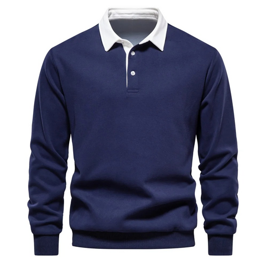 Orsenvi Men's Long Sleeve Polo Shirt