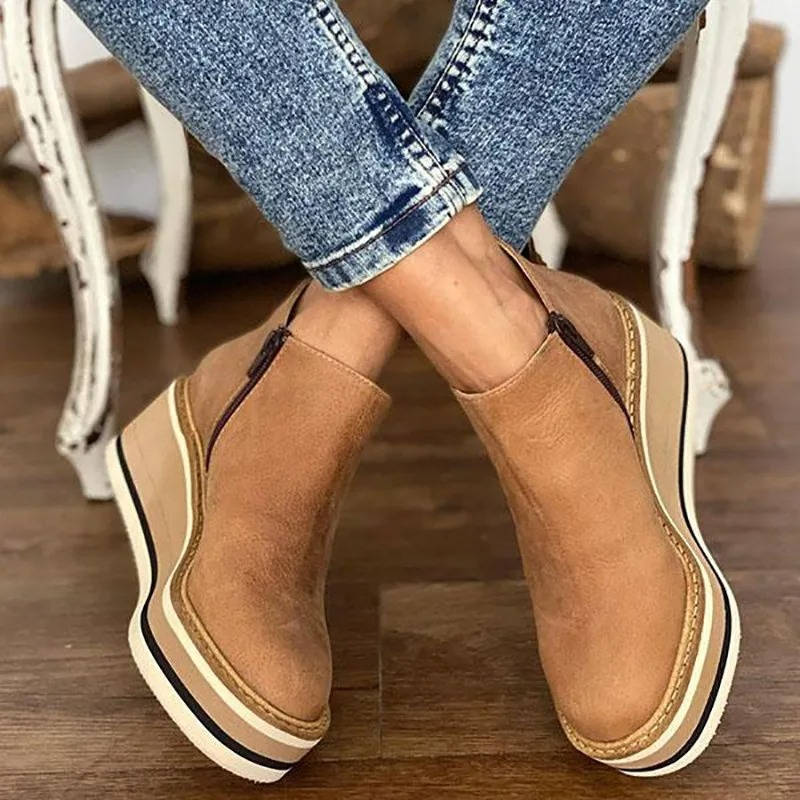 Orsenvi Women's Comfortable Ankle Boots