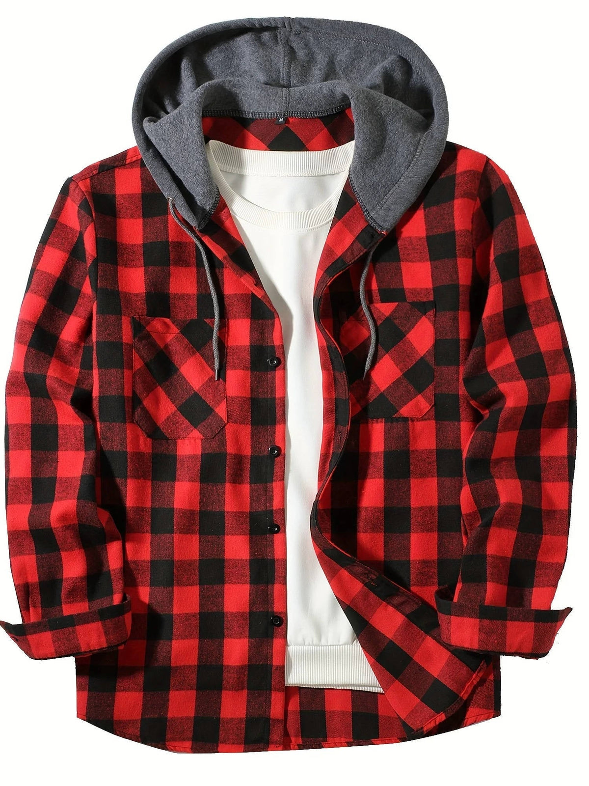 Orsenvi Men's Fleece Hooded Cozy Shirt