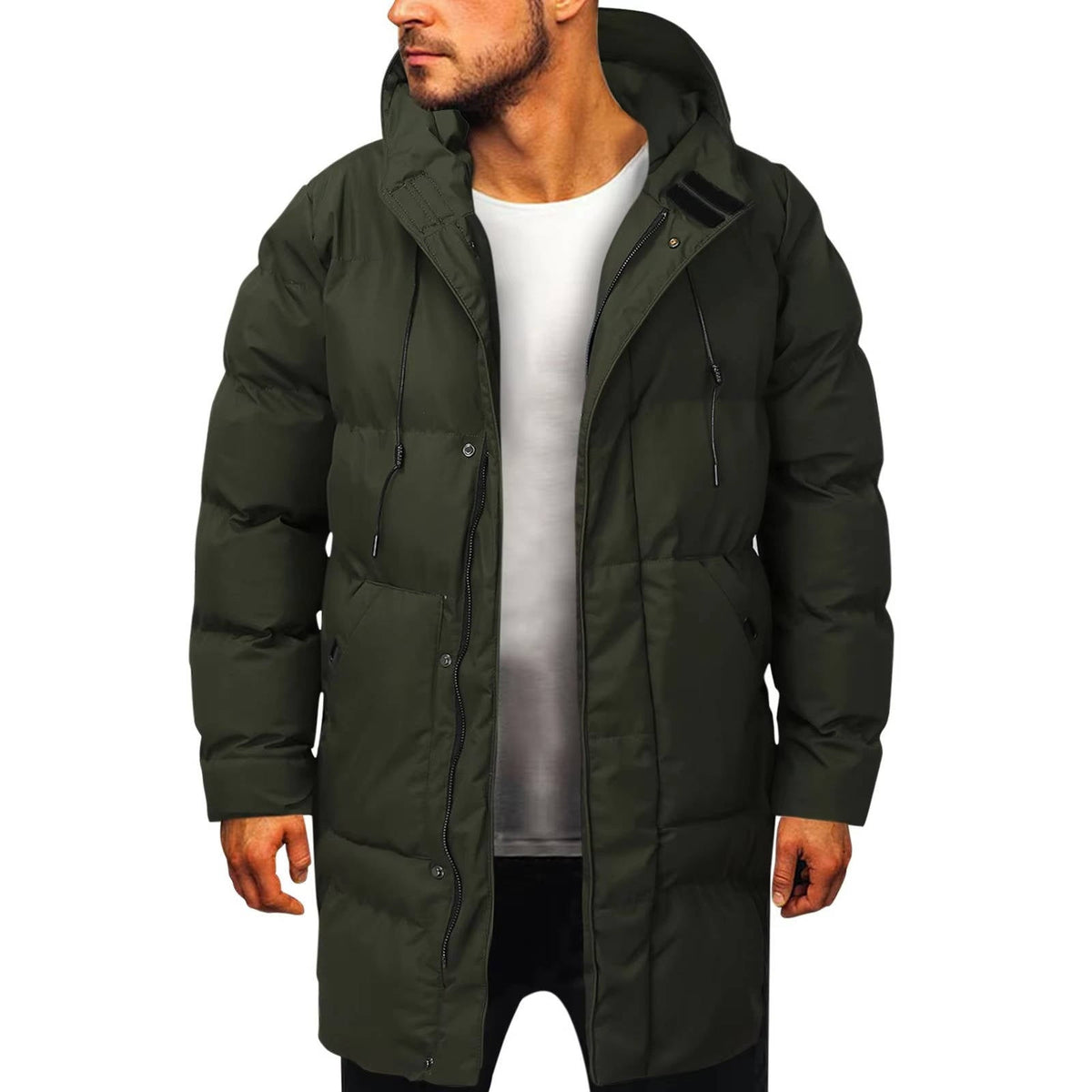 Orsenvi Men's Hooded Puffer Parka