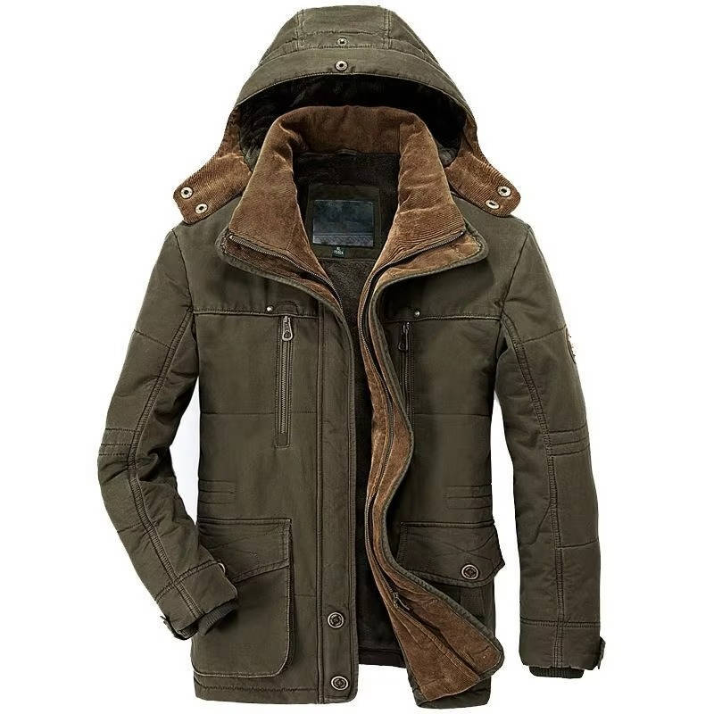 Orsenvi Men's Fleece-Lined Winter Parka