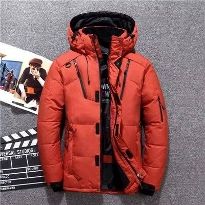 Men's navy insulated winter parka waterproof windproof jacket extreme cold weather lightweight
