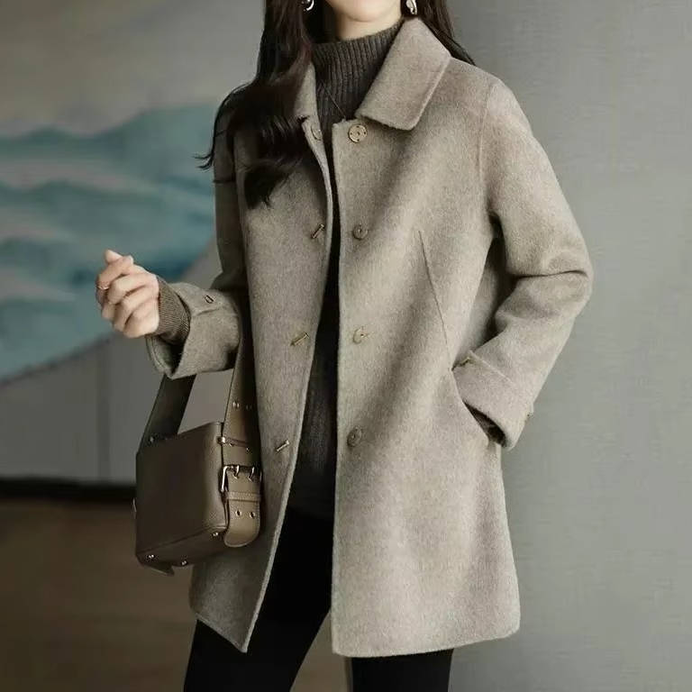 Orsenvi Women's Wool Versatile Coat