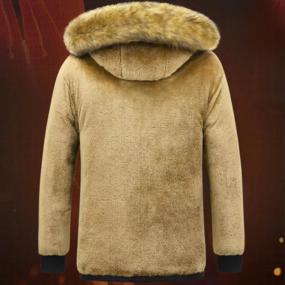 Orsenvi Men's Fleece Parka Insulated Coat