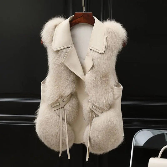 Regal Fur Layer Vest