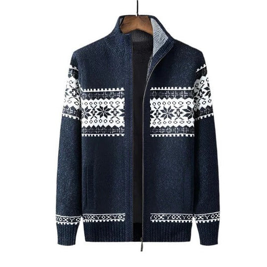 Orsenvi Men's Winter Coat Insulated Full Length Jacket With Snowflake